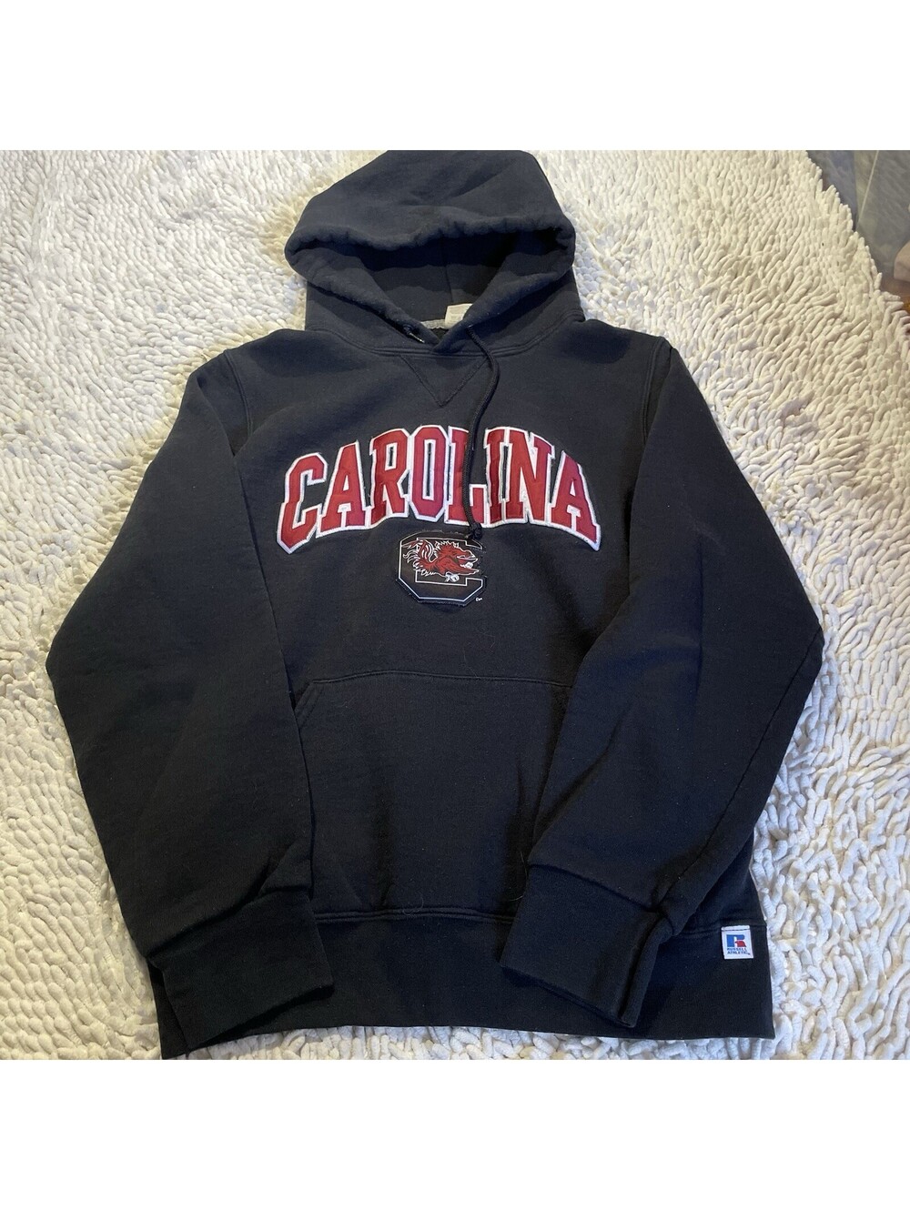 Y2K Russell Athletic University of South Carolina Collegiate Hoodie Mens Small